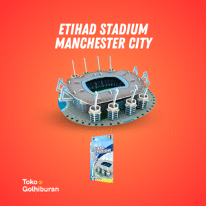 Miniatur Stadion Etihad Manchester City Puzzle 3D Kecil