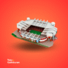 Miniatur Stadion Old Trafford Manchester United Puzzle 3D Kecil - Gambar 2