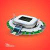 Miniatur Stadion Juventus Puzzle 3D Kecil - Gambar 2