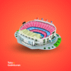 Miniatur Stadion Camp Nou Barcelona Puzzle 3D Kecil - Gambar 2