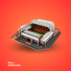 Miniatur Stadion Anfield Liverpool Puzzle 3D Kecil - Gambar 2