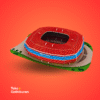 Miniatur Stadion Allianz Arena Bayern Munchen Puzzle 3D Kecil - Gambar 2