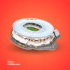 Miniatur Stadion London Stadium West Ham Puzzle 3D Kecil - Gambar 2