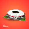 Miniatur Stadion Wanda Metropolitan Atletico Madrid Puzzle 3D Kecil - Gambar 2